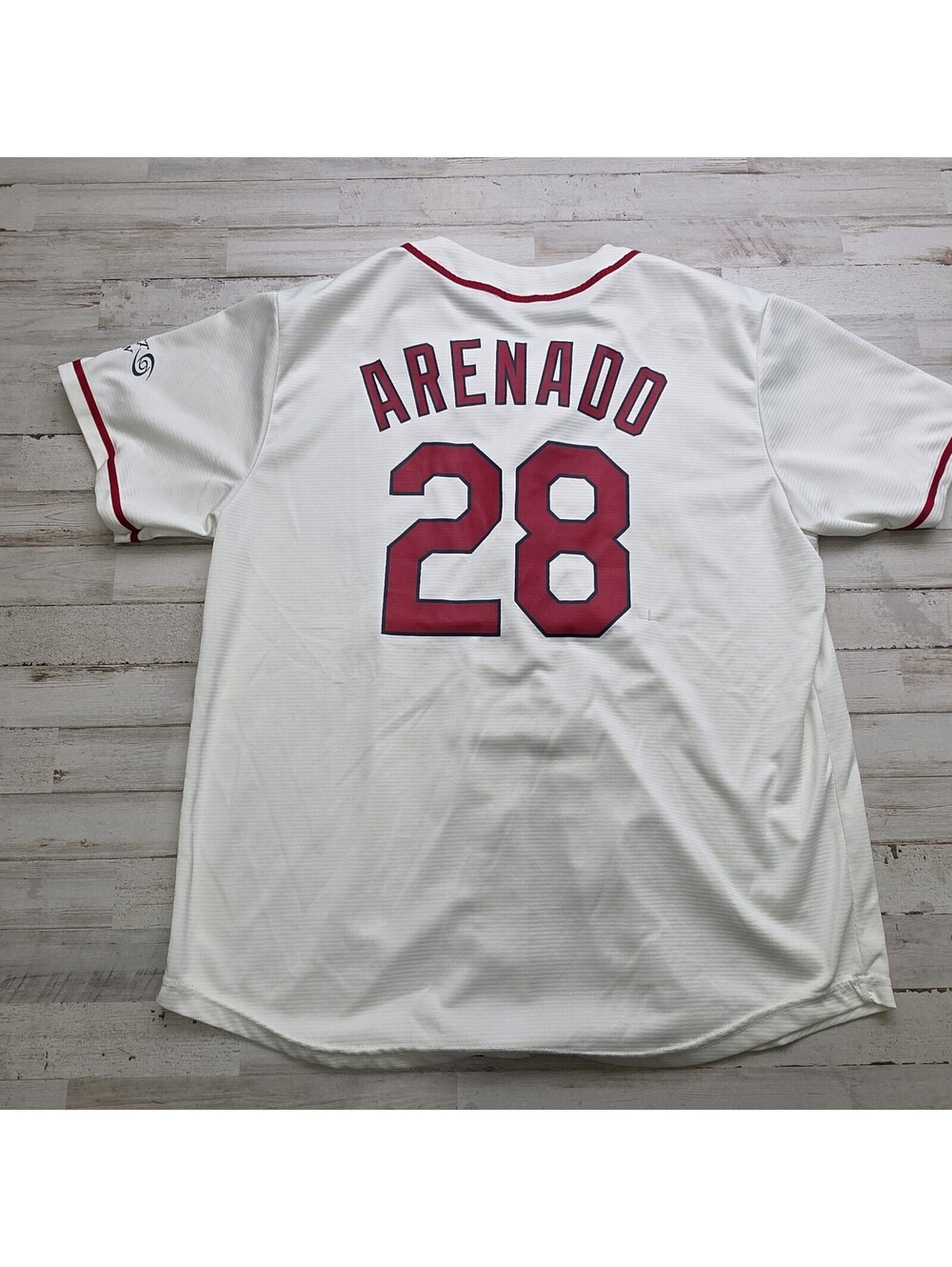 Nolan Arenado St Louis Cardinals Jersey SGA Off White #28 Size XL Button Up MLB